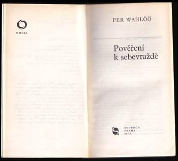 Per Wahlöö: Pověření k sebevraždě