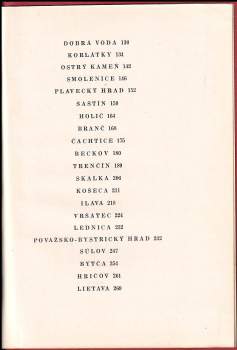 František Jura: Pověsti slovenských hradů a zámků