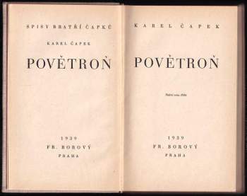 Karel Čapek: Povětroň
