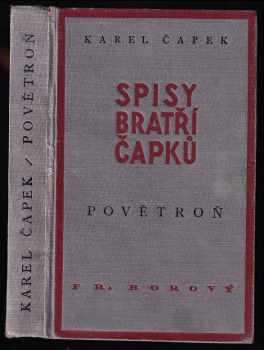 Povětroň - Karel Čapek (1941, František Borový) - ID: 963602