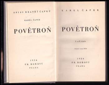 Karel Čapek: Povětroň