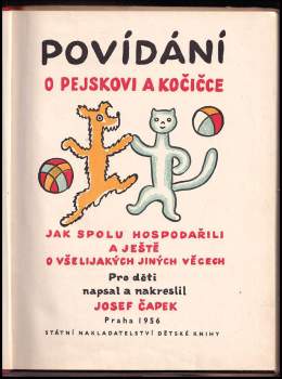 Josef Čapek: Povídání o pejskovi a kočičce