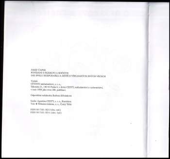 Josef Čapek: Povídání o pejskovi a kočičce