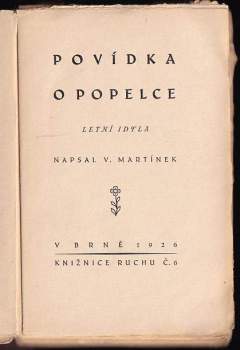 Vojtěch Martínek: Povídka o Popelce