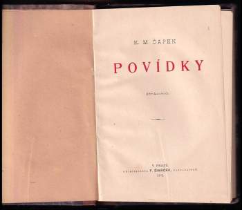 Karel Matěj Čapek Chod: Povídky