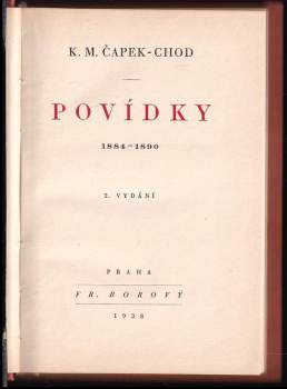 Karel Matěj Čapek Chod: Povídky