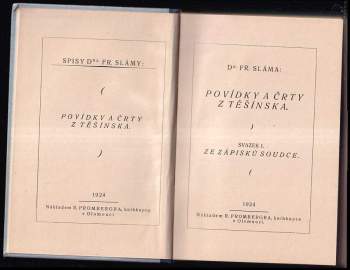 František Sláma: Povídky a črty z Těšínska