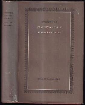 Stendhal: Povídky a novely ; Italské kroniky