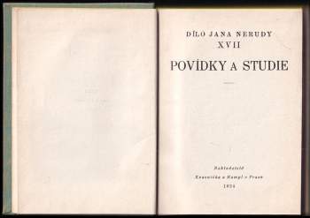Jan Neruda: Povídky a studie