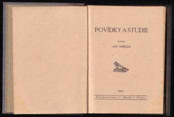 Jan Neruda: Povídky a studie