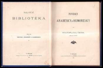 Svatopluk Čech: Povídky, arabesky a humoresky