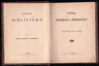 Svatopluk Čech: Povídky, arabesky a humoresky