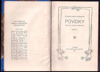 Bjørnstjerne Bjørnson: Povídky