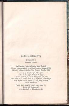 Božena Němcová: Povídky