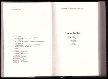Franz Kafka: Povídky