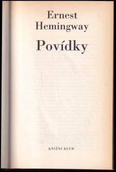 Ernest Hemingway: Povídky