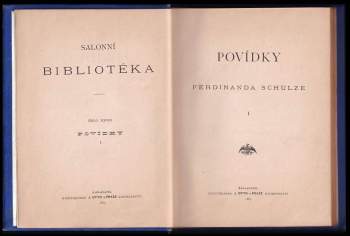 Ferdinand Schulz: Povídky Ferdinanda Schulze