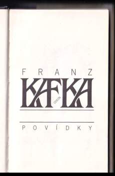 Franz Kafka: Povídky