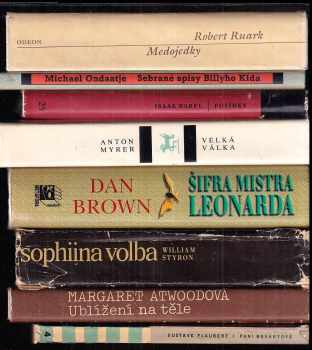 Dan Brown: KOMPLET Beletrie 8X Medojedky + Sebrané spisy Billyho Kida + Povídky + Velká válka + Šifra mistra Leonarda + Paní Bovaryová + Sophiina volba + Ublížení na těle