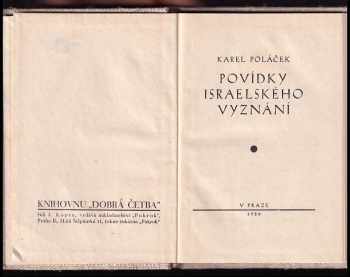 Karel Poláček: Povídky israelského vyznání