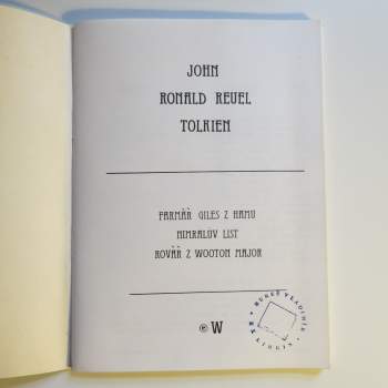 J. R. R Tolkien: Povídky