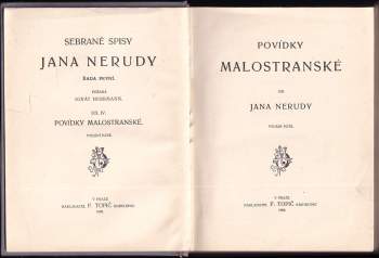 Jan Neruda: Povídky malostranské