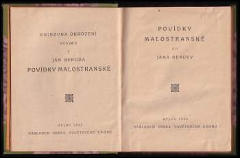 Jan Neruda: Povídky malostranské