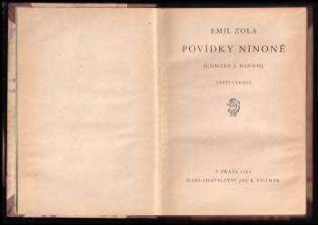 Émile Zola: Povídky Ninoně