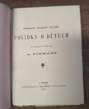 Armando Palacio Valdés: Povídky o dětech