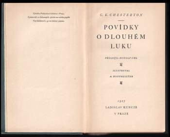 G. K Chesterton: Povídky o dlouhém luku