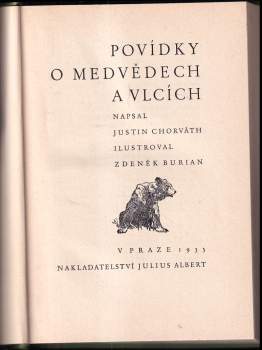 Justin Chorváth: Povídky o medvědech a vlcích