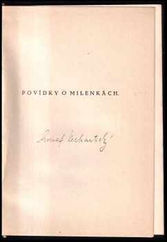 Adolf Velhartický: Povídky o milenkách