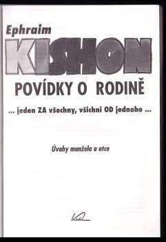 Ephraim Kishon: Povídky o rodině