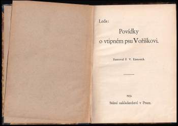 Eduard Lederer: Povídky o vtipném psu Voříškovi
