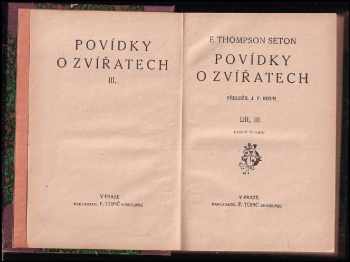 Ernest Thompson Seton: Povídky o zvířatech