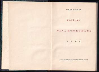 Karel Poláček: Povídky pana Kočkodana