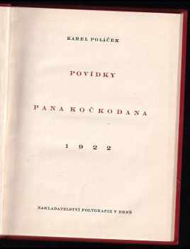 Karel Poláček: Povídky pana Kočkodana