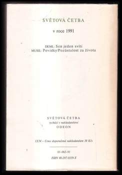 Robert Musil: Povídky ; Pozůstalost za života