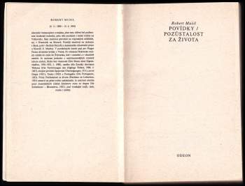 Povídky ; Pozůstalost za života : Pozústalosti za života