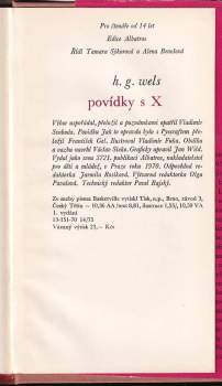 H. G Wells: Povídky s X