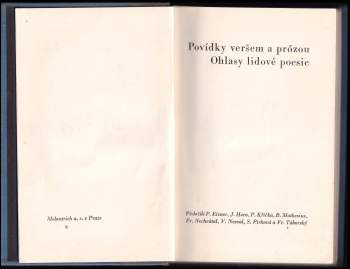 Aleksandr Sergejevič Puškin: Povídky veršem a prózou ; Ohlasy lidové poesie