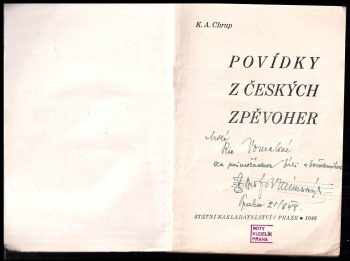 K. A Chrup: Povídky z českých zpěvoher