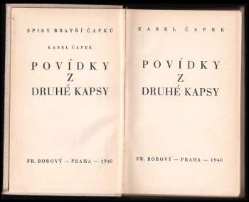Karel Čapek: Povídky z druhé kapsy
