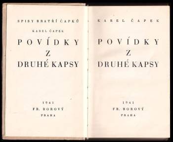 Karel Čapek: Povídky z druhé kapsy
