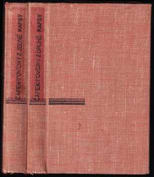 KOMPLET Karel Čapek 2X Povídky z jedné kapsy + Povídky z druhé kapsy