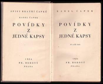 Karel Čapek: Povídky z jedné kapsy