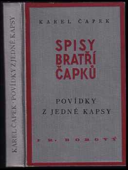 Povídky z jedné kapsy - Karel Čapek (1939, František Borový) - ID: 795620