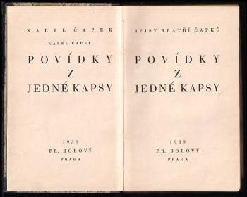 Karel Čapek: Povídky z jedné kapsy