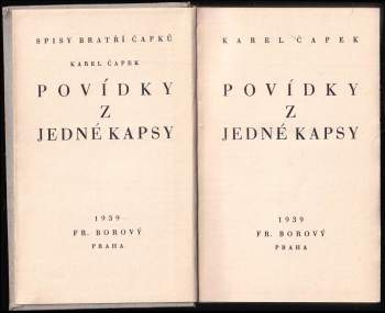 Karel Čapek: Povídky z jedné kapsy