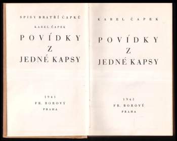 Karel Čapek: Povídky z druhé kapsy